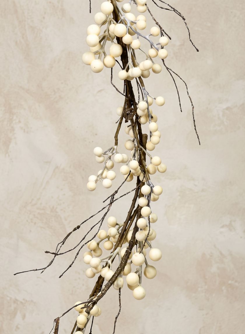 72in Long Whiteberry Garland Decor Jamali Garden