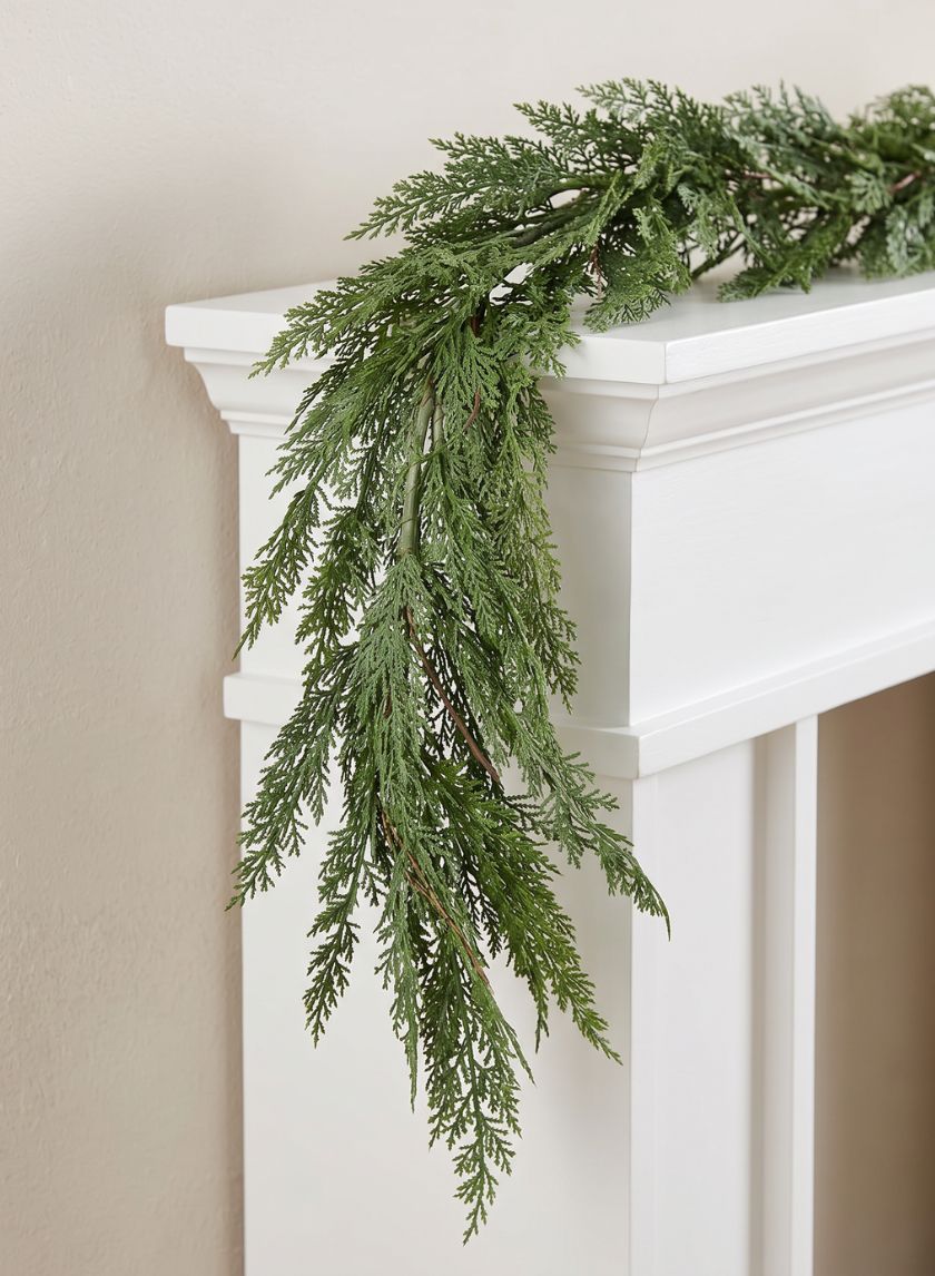 6ft Real Touch Thuja Pine Garland