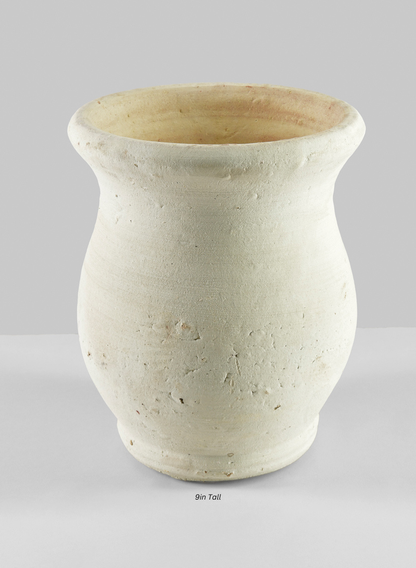 Tunisian Handmade Volute Urn Planter Decor Jamali Garden 9in Tall EACH