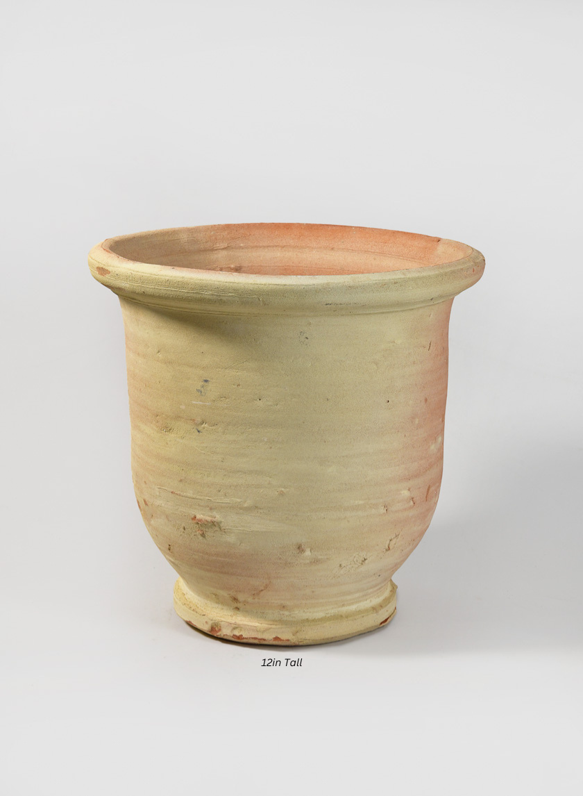 Tunisian Handmade Volute Urn Planter Decor Jamali Garden 12in Tall EACH
