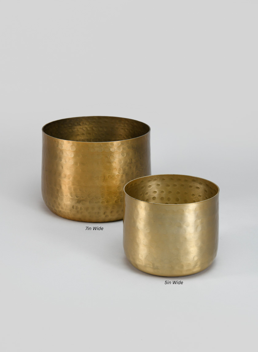 brass plant pot nz Mysore Brass Look Aluminum Pot