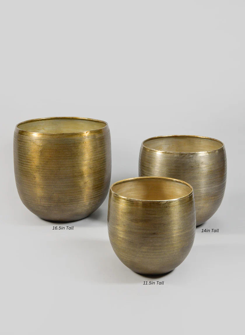 cache pot planter Chatai Cache Pot Zinc Planter