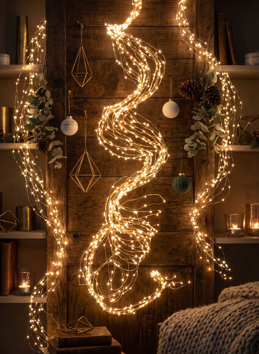 Warm White Naked Wire L.E.D. Branch Cluster Lights Decor Jamali Garden