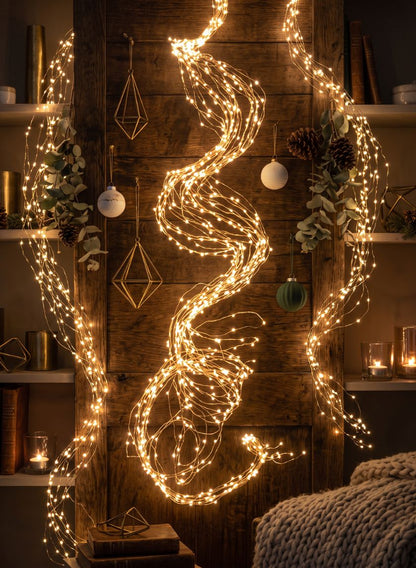 Warm White Naked Wire L.E.D. Branch Cluster Lights Decor Jamali Garden