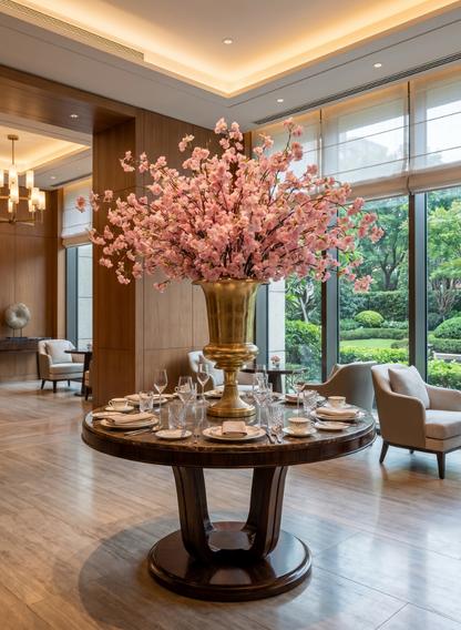 45in Long Pink Cherry Blossom Branch, Case of 6 Decor Jamali Garden