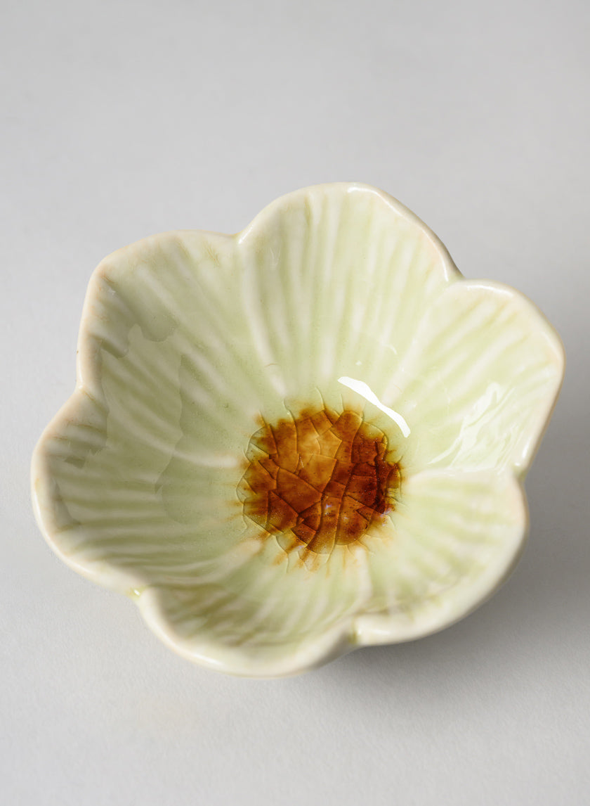 3.75in Wide Chantille Mini Flower Ceramic Bowl, Set of 4 Decor Jamali Garden