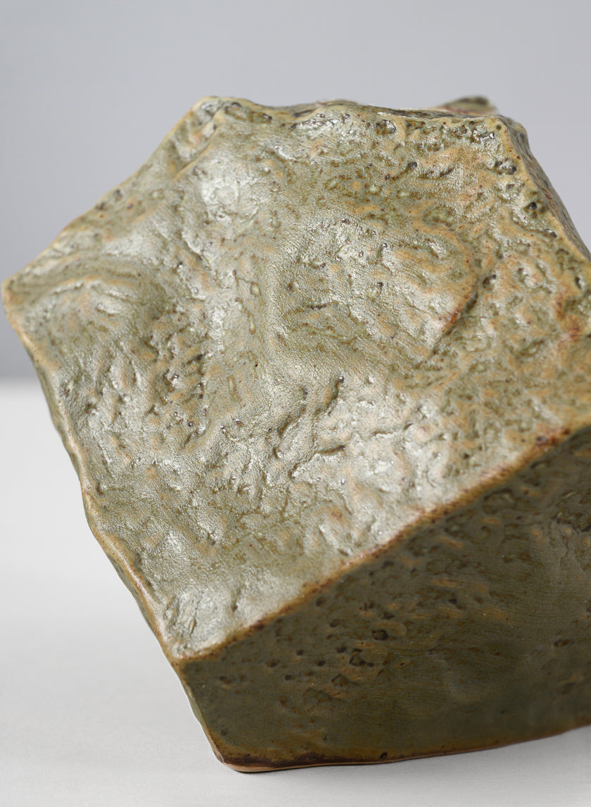 4in Tall Castille Stone Look Ceramic Vase Decor Jamali Garden