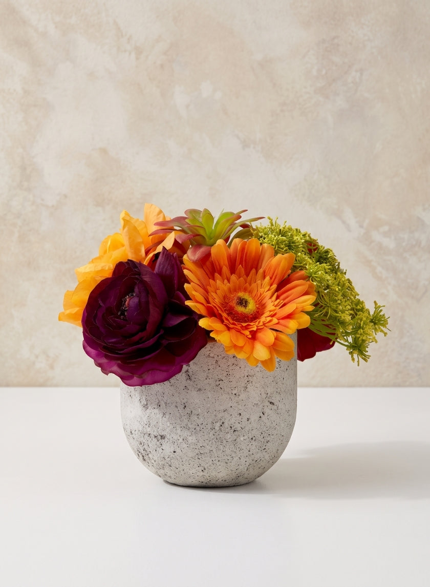 4.5in Tall Lava Rock Egg Pot Decor Jamali Garden