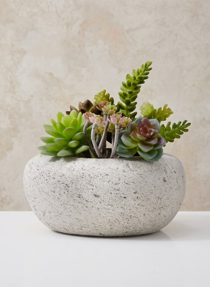 7.5in Long Lava Rock Pot Decor Jamali Garden