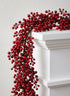 58in Long Red & Burgundy Berry Garland, Case of 4 Decor Jamali Garden
