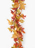 5ft Long Fall Colors Maple Leaf Garland, Case of 4 Decor Jamali Garden