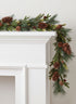 5ft Long Mixed Pine Garland with Pine Cones, Case of 4 Decor Jamali Garden