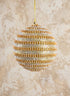 3.5in Round Dual Tone Crystal Bead Plastic Ornament Decor Jamali Garden