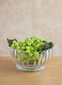 9in Wide Arctic Ice Glass Bowl Decor Jamali Garden