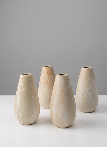 5in Tall "Travertine Look" Ceramic Bud Vase