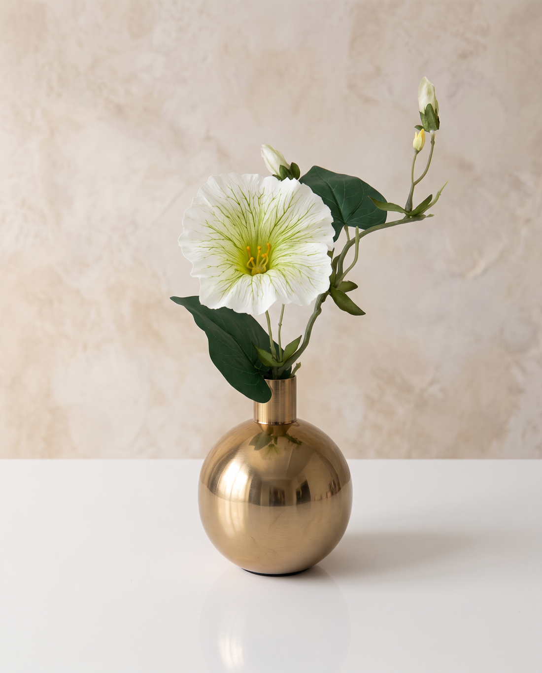 4.5in Tall Le Mans Gold Bud Stainless Steel Vase Decor Jamali Garden