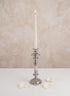 10in Tall Armand Silver Taper Candle Holder Decor Jamali Garden