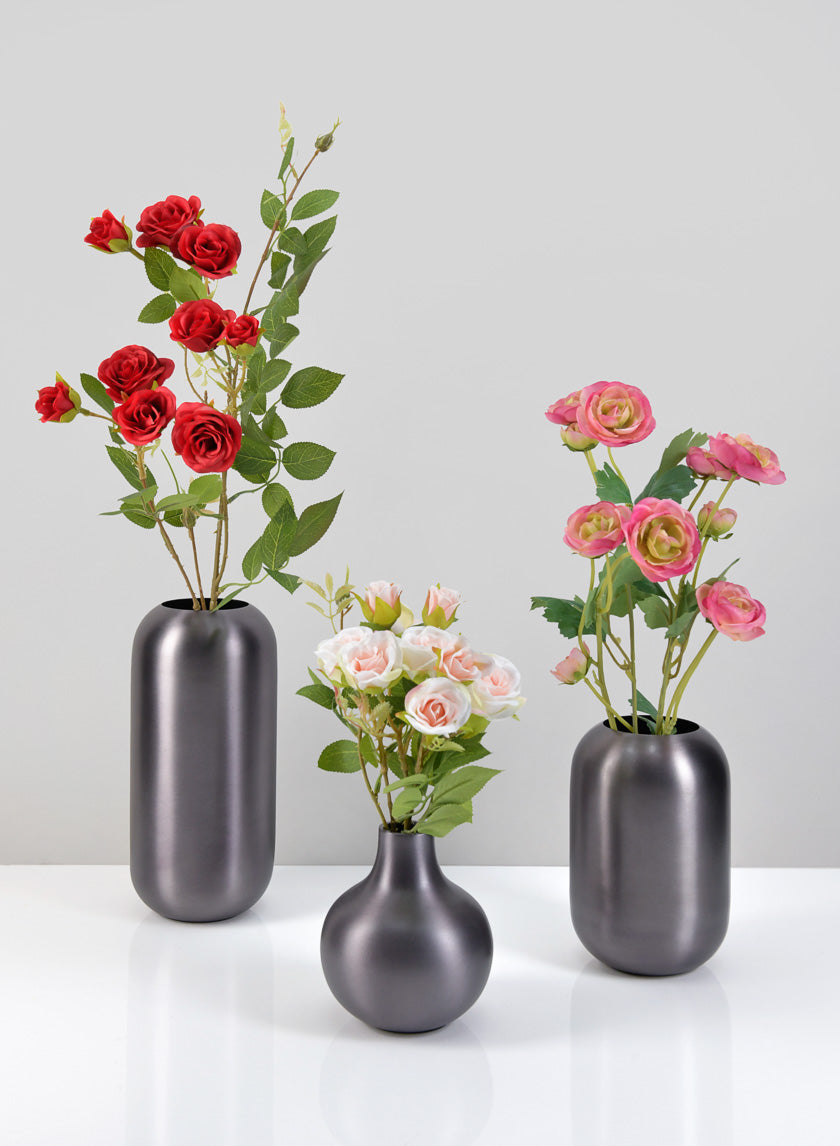Oviedo Stainless Steel Platinum Bullet Vase