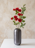 9in Tall Oviedo Stainless Steel Platinum Bullet Vase Decor Jamali Garden