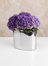 8in Wide Oval Bamboche Stainless Steel Vase Decor Jamali Garden