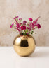 5in Wide Fluterie Gold Stainless Steel Fishbowl Decor Jamali Garden