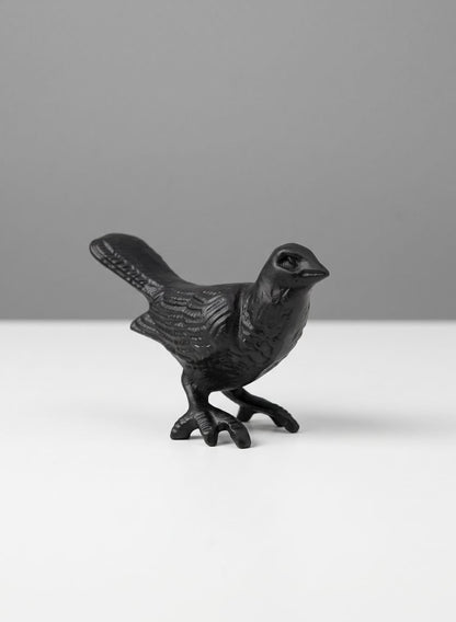 3.25in Tall Black Deco Bird, Set of 2 Decor Jamali Garden