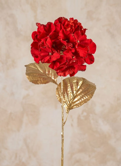 26in Long Red Hydrangea Spray Decor Jamali Garden