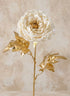 16in Long White Peony Spray Decor Jamali Garden