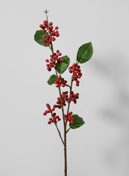 25in Long Outdoor Wild Berry Spray, Case of 12 Decor Jamali Garden