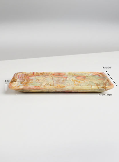 Balochistan Green Onyx Decorative Tray