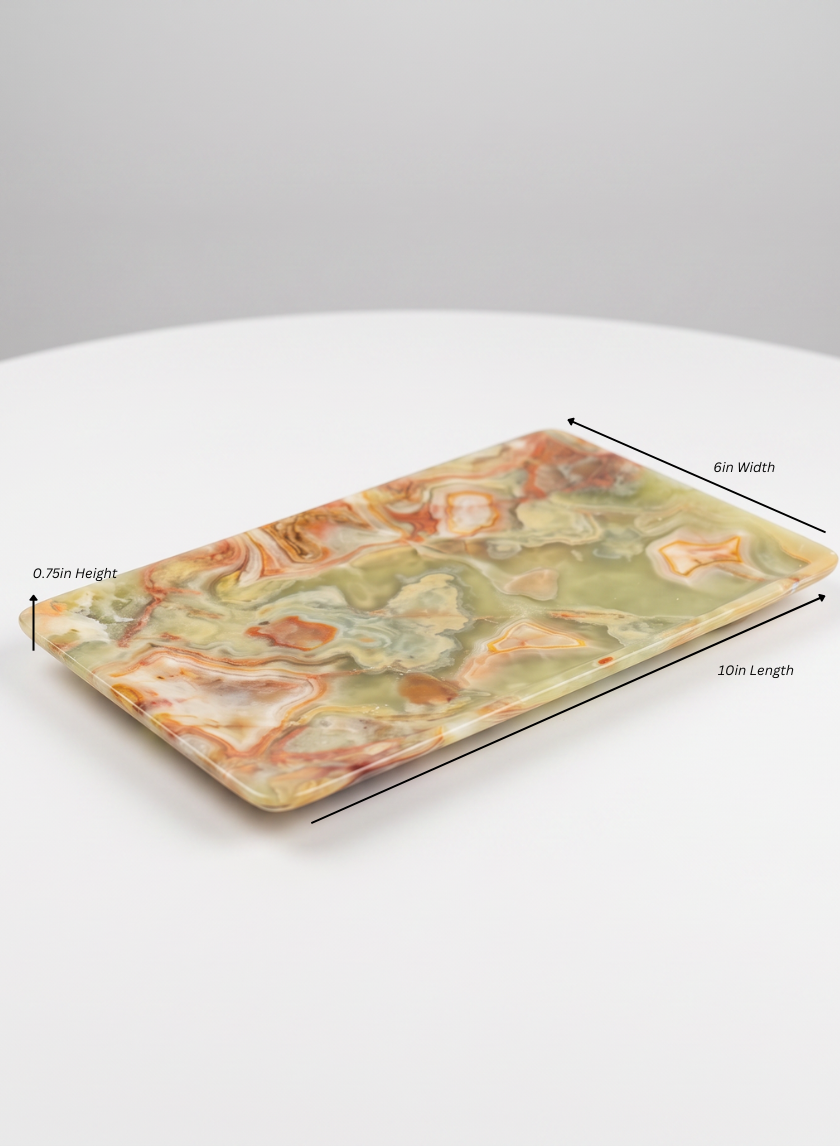 Balochistan Green Onyx Decorative Tray
