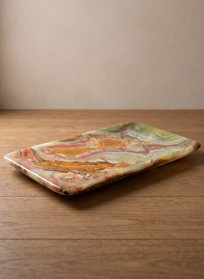 Balochistan Green Onyx Decorative Tray