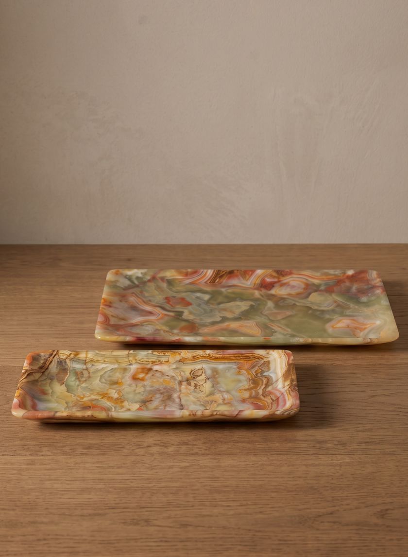 Balochistan Green Onyx Decorative Tray