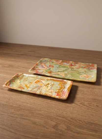 Balochistan Green Onyx Decorative Tray