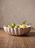 10in Wide Chagai Natural Travertine Decorative Bowl Decor Jamali Garden