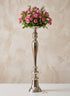 29.5in Tall Nickel Floral Stand Decor Jamali Garden