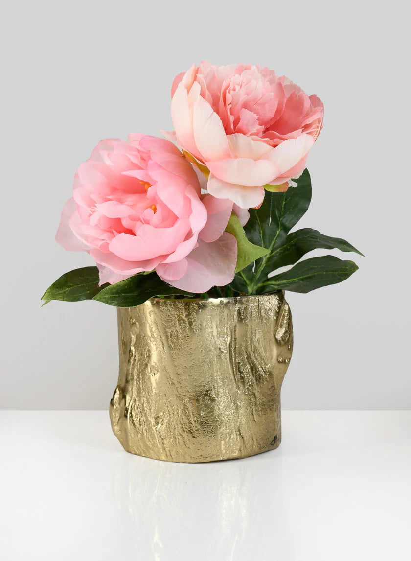 Boulogne Gold Birch Metal Vase Decor Jamali Garden