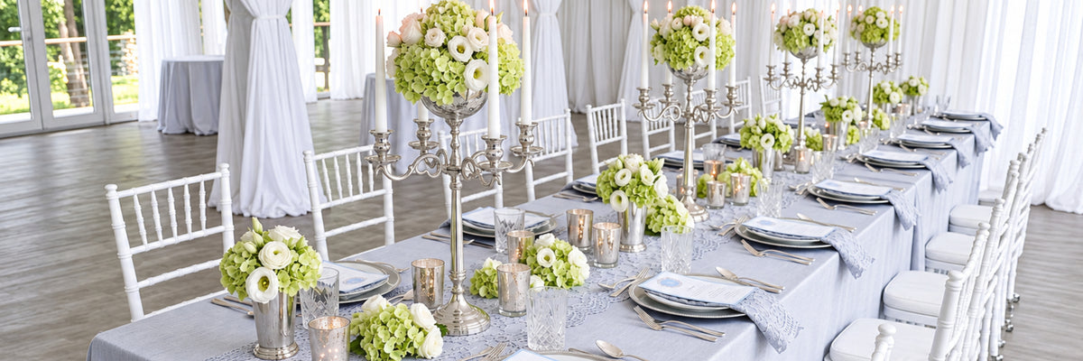 Event Decor are Back To Silver Classics That Speaks Elegance and Traditional Decor