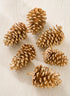 4.5in Long Large Golden Pinecone Decor Jamali Garden