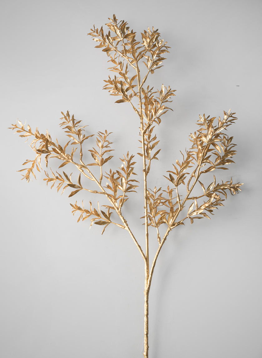 35in Long Gold Floral Deco Pick, Case of 12 Decor Jamali Garden