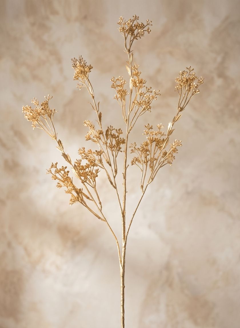 30in Long Gold Floral Accent Pick, Case of 12 Decor Jamali Garden