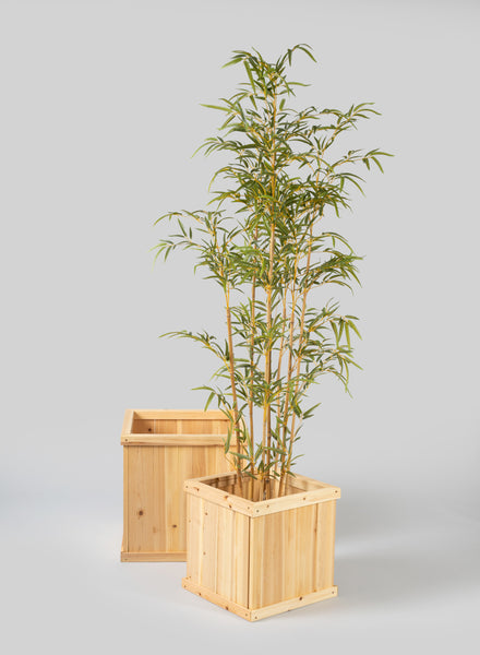 Windham Outdoor Square Wood Planter Box – Jamali Garden