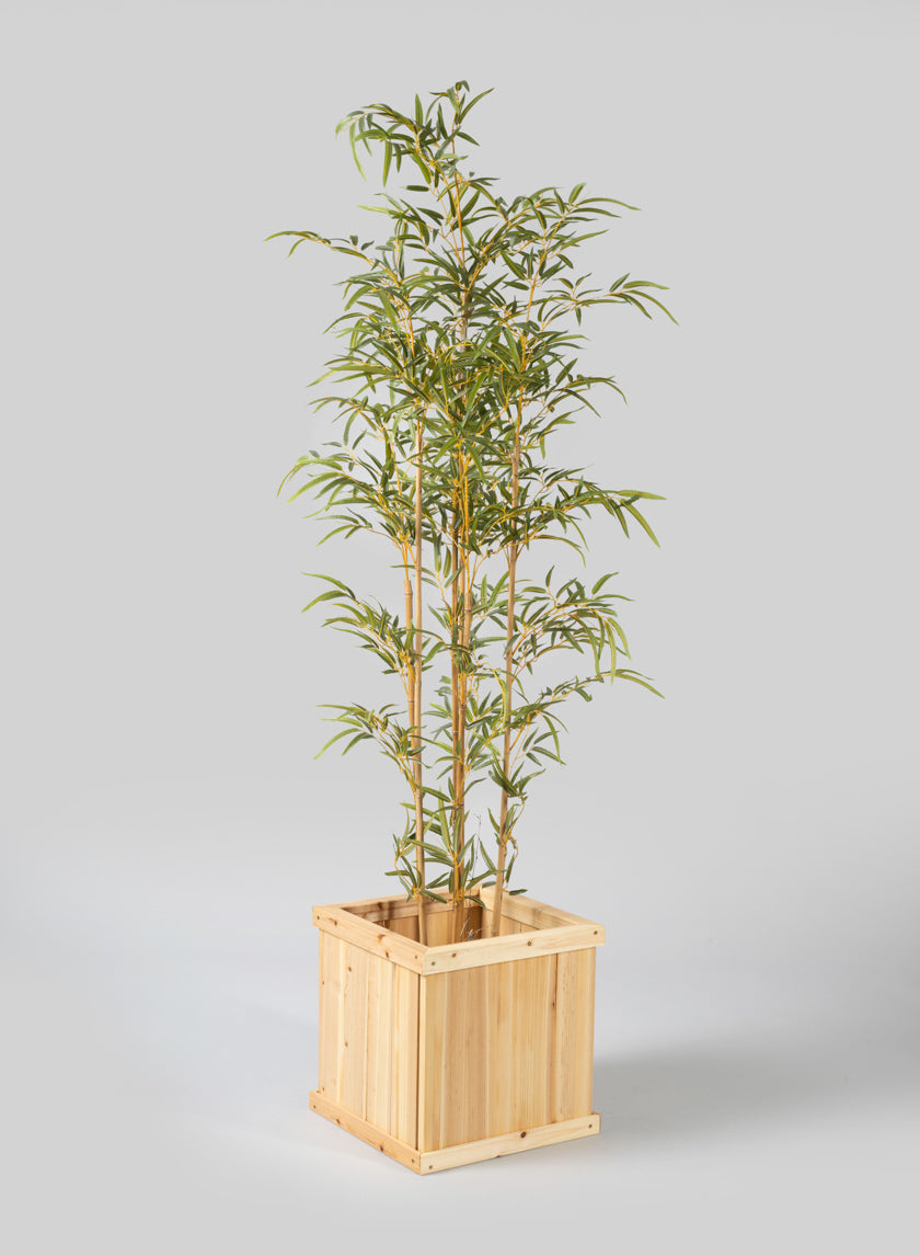Windham Outdoor Square Wood Planter Box Decor Jamali Garden