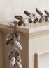 62in Long Snowy Pine Cone Garland, Case of 3 Decor Jamali Garden