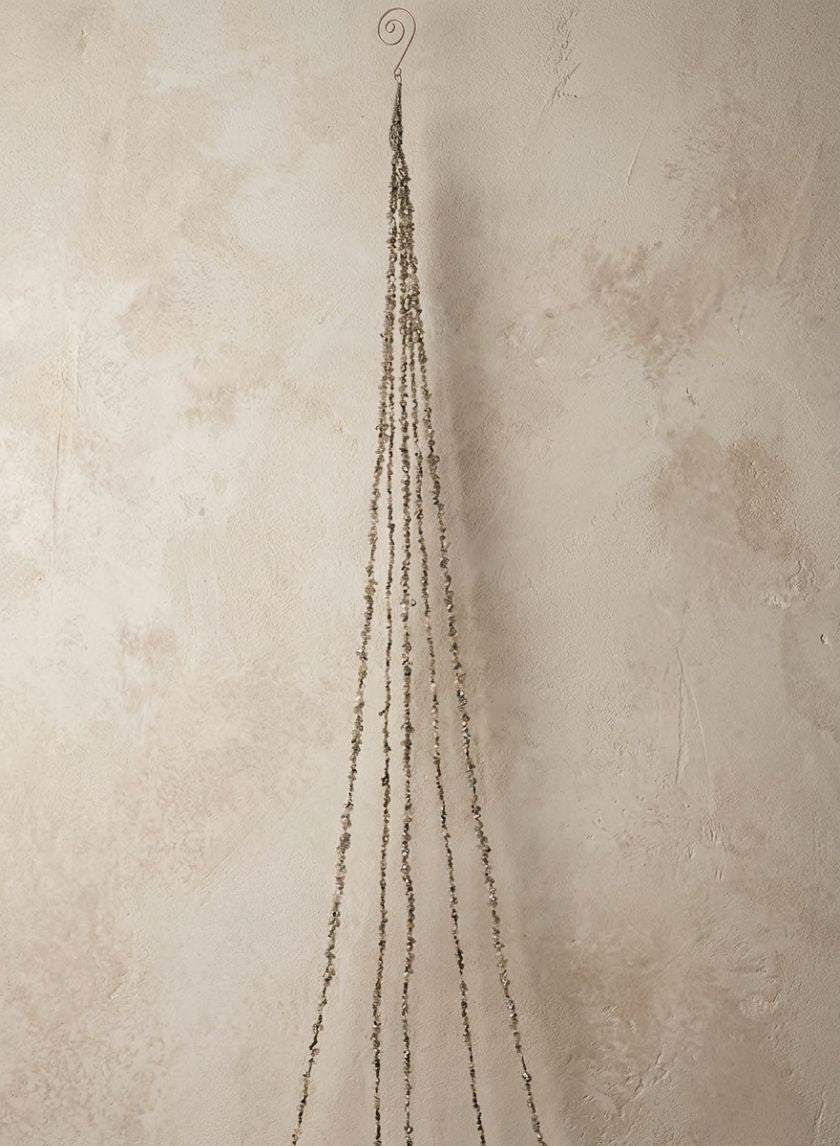 40in Long Champagne Gold Beaded Multi-string Garland, Case of 12 Decor Jamali Garden