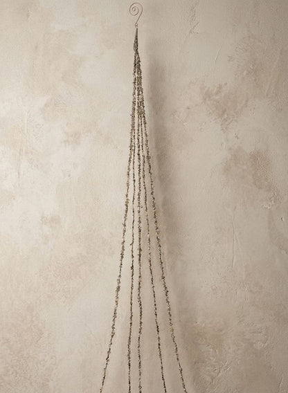 40in Long Champagne Gold Beaded Multi-string Garland, Case of 12 Decor Jamali Garden