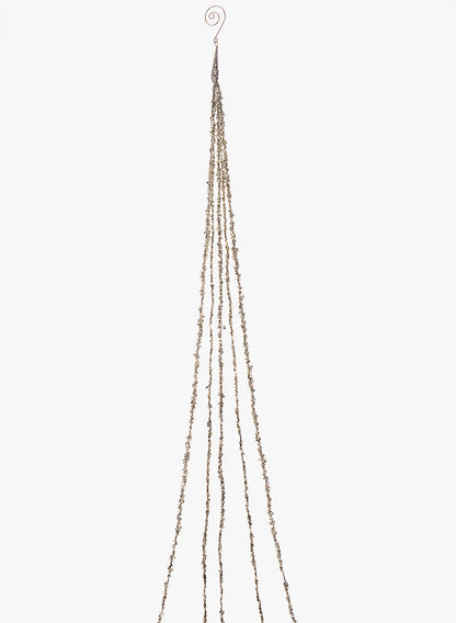40in Long Champagne Gold Beaded Multi-string Garland, Case of 12 Decor Jamali Garden