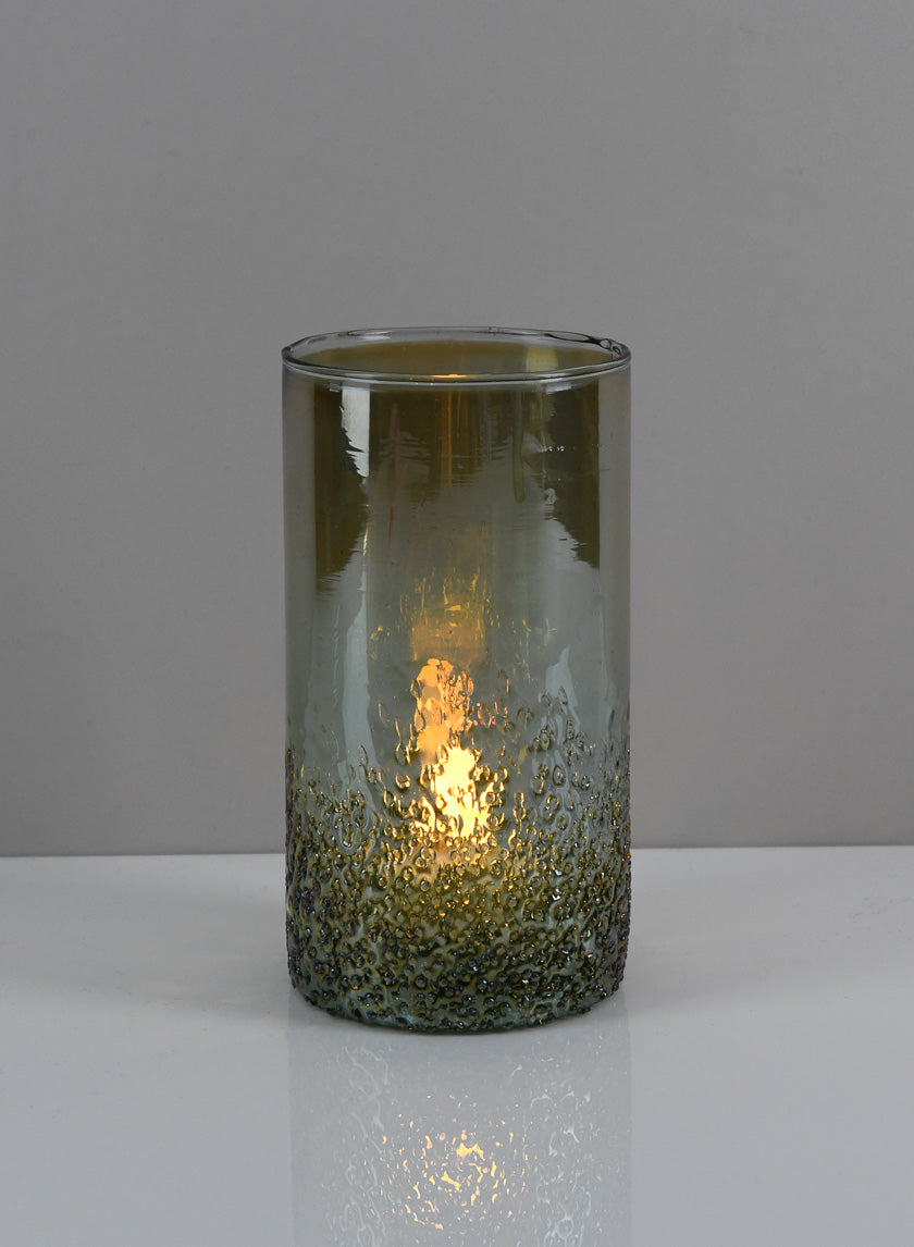 Strasbourg Speckled Green Luster Cylinder