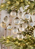 2.5in Round Matte & Shiny Vintage Glass Ornaments, Set of 12 Decor Jamali Garden