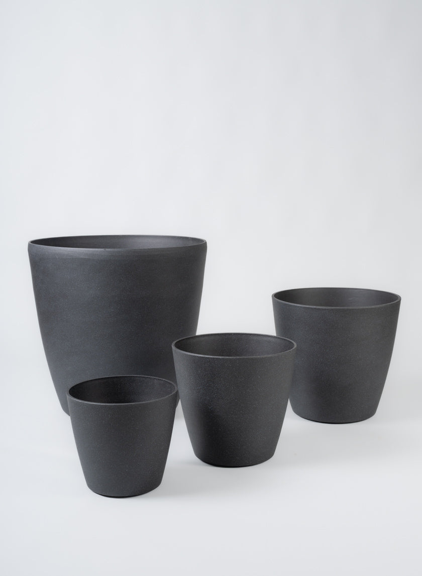 Milano Black Real Look PVC Planter Decor Jamali Garden